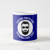 My Face on a NAVY BLUE Custom Giant Mug (Devant)