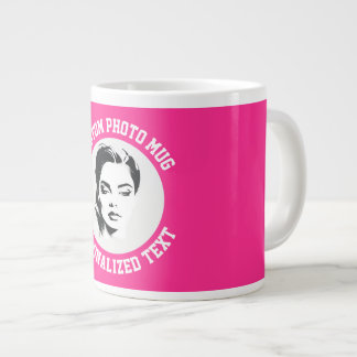 My Face on a STRAWBERRY PINK Custom Giant Mug