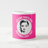 My Face on a STRAWBERRY PINK Custom Giant Mug (Devant)