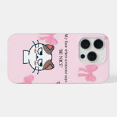 My Face When Someone Tells Me Be Nice | Funny Cat  iPhone Hoesje (Achterkant horizontaal)