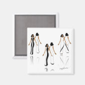My Fashion Art - Magnet Carré (Recto/Verso)