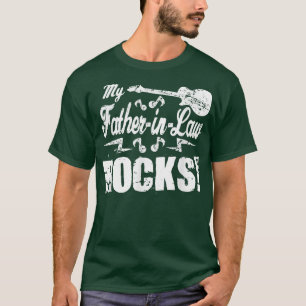 My FatherinLaw Rocks Guitar Rock n Roll Funny Gif T-shirt