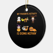 My Favorite Activity Is Doing Nothin' Retro Sloth Keramisch Ornament (Links)