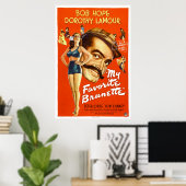 "My Favorite Brunette" —  Movie Poster (Thuiskantoor)