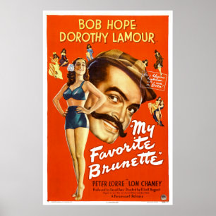 "My Favorite Brunette" —  Movie Poster