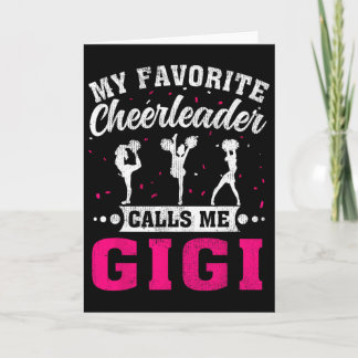 My Favorite Cheerleader Calls Me Gigi Mother's Day Kaart