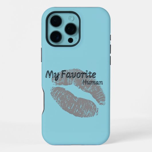My Favorite Human iPhone Case – Romantic Lips Art  iPhone Hoesje (Achterkant)