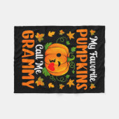 My Favorite Pumpkins Call Me Grammy Shirt Funny Ha Fleece Deken (Voorkant (Horizontaal))
