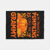 My Favorite Pumpkins Call Me Grammy Thanksgiving Fleece Deken (Voorkant (Horizontaal))