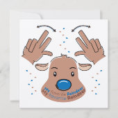 My favorite Reindeer in Sign Language Kaart (Voorkant)