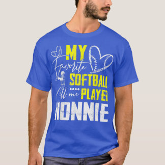 My Favorite Softball Player Calls Me Nonnie T-shirt