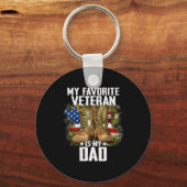 My Favorite Veteran Is My Dad Father Veterans Day Sleutelhanger (Voorkant)