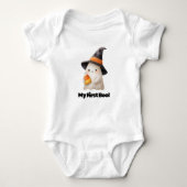 My First Boo! – Cute Ghost Halloween Bodysuit for (Voorkant)