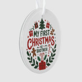 My First Christmas As Brother Family Matching (devant)