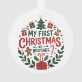 My First Christmas As Brother Family Matching (devant)