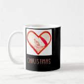 My First Christmas As Mom Love Heart Baby Photo Koffiemok (Links)