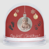 My First Christmas Baby Photo Snow Globe (Avant)