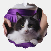 My First Christmas Cat Ornament Kaart (Voorkant)