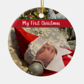 My First Christmas Ceramic Ornament (Voorkant)