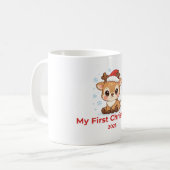 My First Christmas Cute Baby Holiday Mug (Devant gauche)
