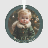 My First Christmas Madonna Personalized Baby Photo (dos)