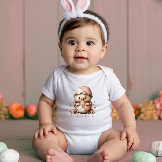 My First Easter Baby Chick Romper