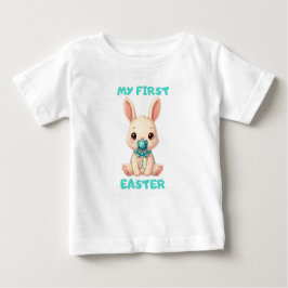 My First Easter – Cute baby bunny with pacifier