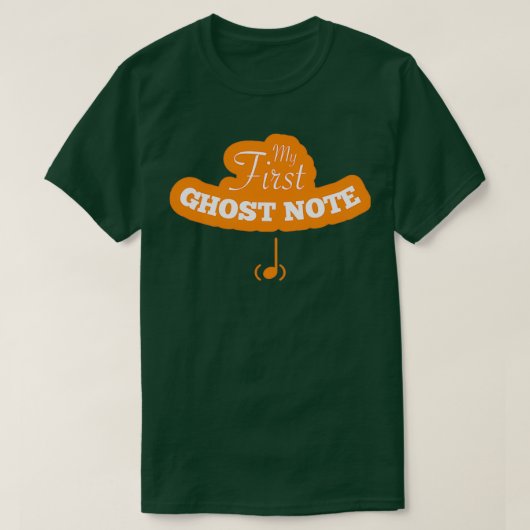 My First Ghost Note Baby Musician T-shirt (Design voorkant)