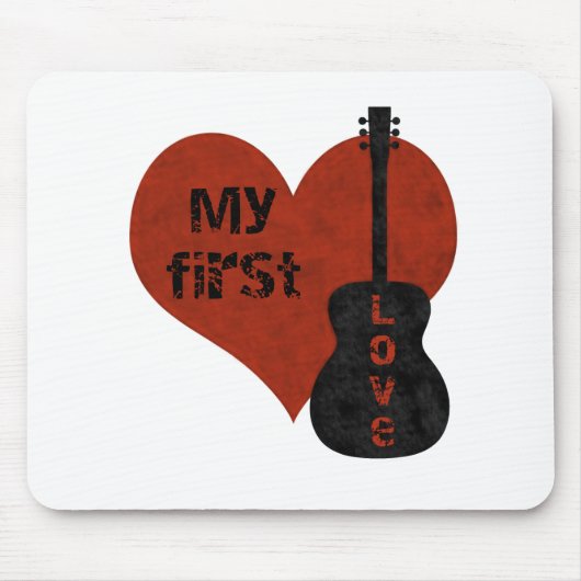 My First Love Guitar Mousepad Muismat (Voorkant)