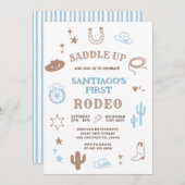 My First Rodeo Cowboy Birthday Kaart (Voorkant / Achterkant)