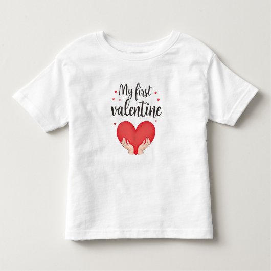 My First Valentine toddler T-Shirt cute heart (Devant)