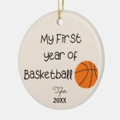 My First Year of Basketball Ornament (Links)