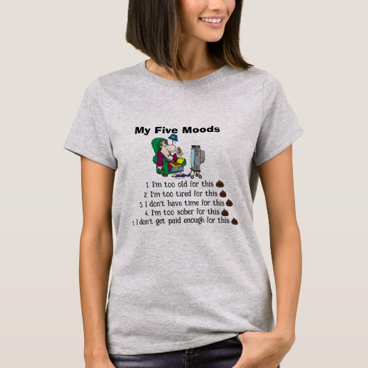 My Five Moods T-shirt (Voorkant)