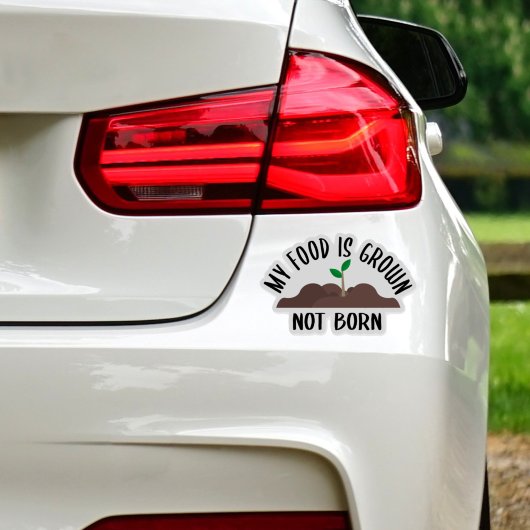 My Food is Grosse not Born, Activism Sticker