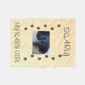 My Fur Babies Peach Glow Fleece Deken (Voorkant (Horizontaal))