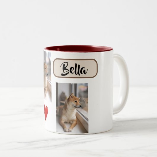 My Furry Friend Custom Dog Photo Mug with Name (Devant droit)