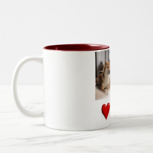 My Furry Friend Custom Dog Photo Mug with Name (Gauche)