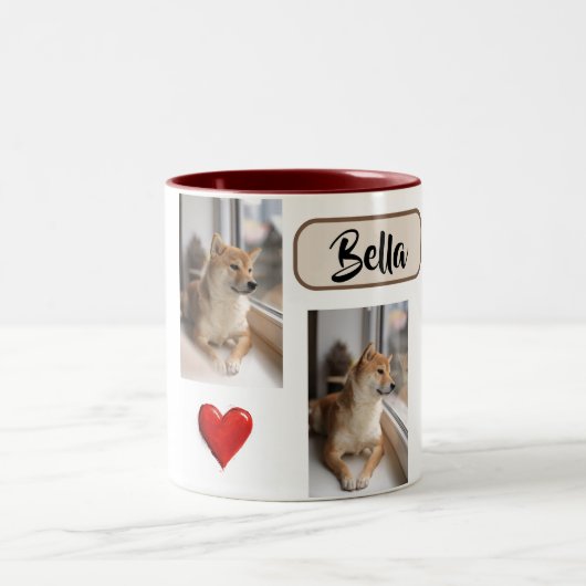 My Furry Friend Custom Dog Photo Mug with Name (Centre)
