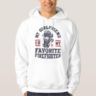 My Girlfriend Is My Favorite Firefighter Funny Boy Hoodie