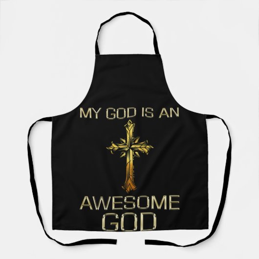 My God Is An Awesome God Christian Religious Schort (Voorkant)
