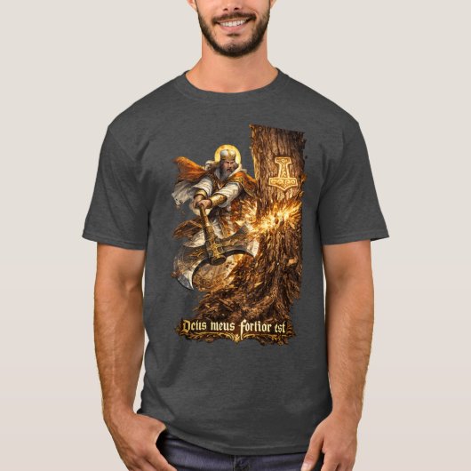 My God is Sterker T-Shirt (Voorkant)