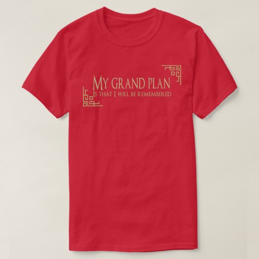 My Grand Plan From PJO Musical T-shirt (Design voorkant)