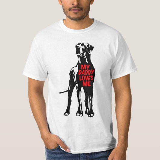 My Great Dane Daddy T-shirt (Voorkant)