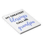 My Greatest Blessings Call Me Grandpa black Notitieblok (Schuin)