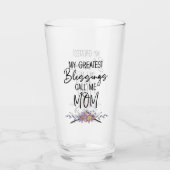 My Greatest Blessings Call Me Mom Glas (Voorkant)