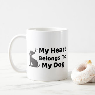 My Heart Belong To My Dog Mug Koffiemok