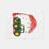 My Heart Belongs To A Farmer Valentine For Farmer  Fleece Deken (Voorkant (Horizontaal))