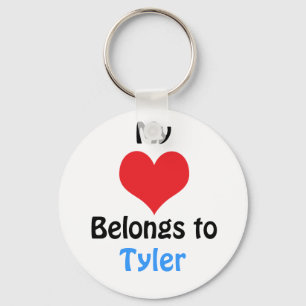 My heart Belongs to Tyler Sleutelhanger