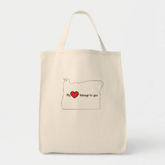 My Heart belongs to you Oregon canvas bag Tote Bag
