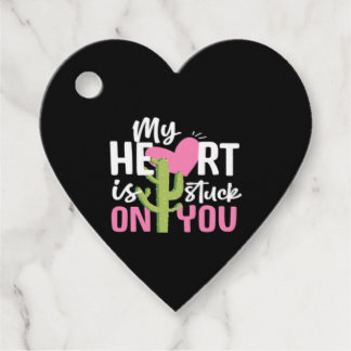 My Heart Is Stuck On You Cactus Heartfelt Design Bedankjes Labels